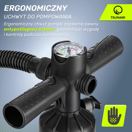 TSUNAMI kézi nagynyomású pumpa SUP deszkához
