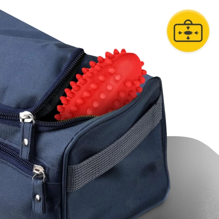 Bab alakú masszírozó labda, piros