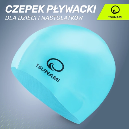 TSUNAMI gyermek úszósapka, kék