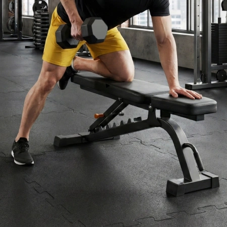 Gumi védőmatrac a padlóhoz, 4 darab, 48,5 x 48,5 x 1,5 cm