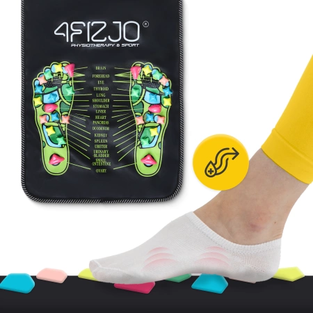 Kavicsos talpmasszírozó szőnyeg, 140 x 35 cm