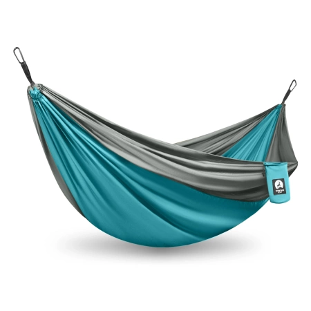 Mountain Goat egy személyes utazási függőágy, szürke és türkiz