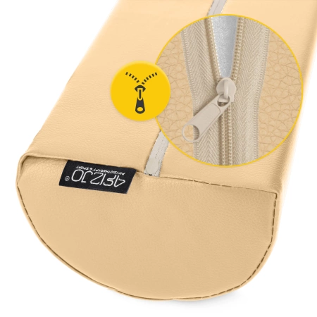 Formázott félhenger párna, bézs