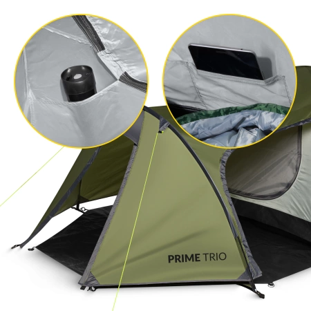 Mountain Goat PRIME TRIO túrasátor, zöld