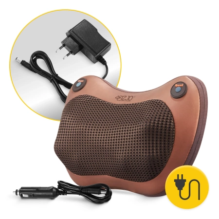 SHIATSU PRO+ masszázspárna, barna