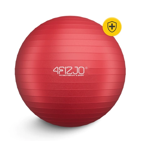 Felfújható gimnasztikai labda, 55 cm, piros