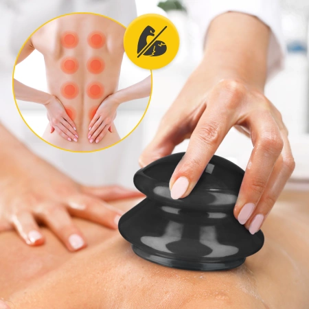 MED+ szilikonköpöly készlet, 4 db, fekete