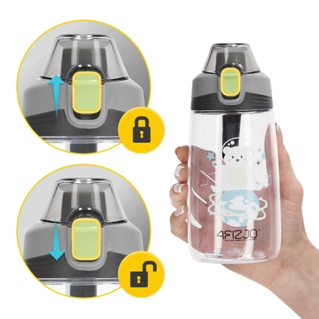 Gyermek kulacs, mackós minta, 550 ml