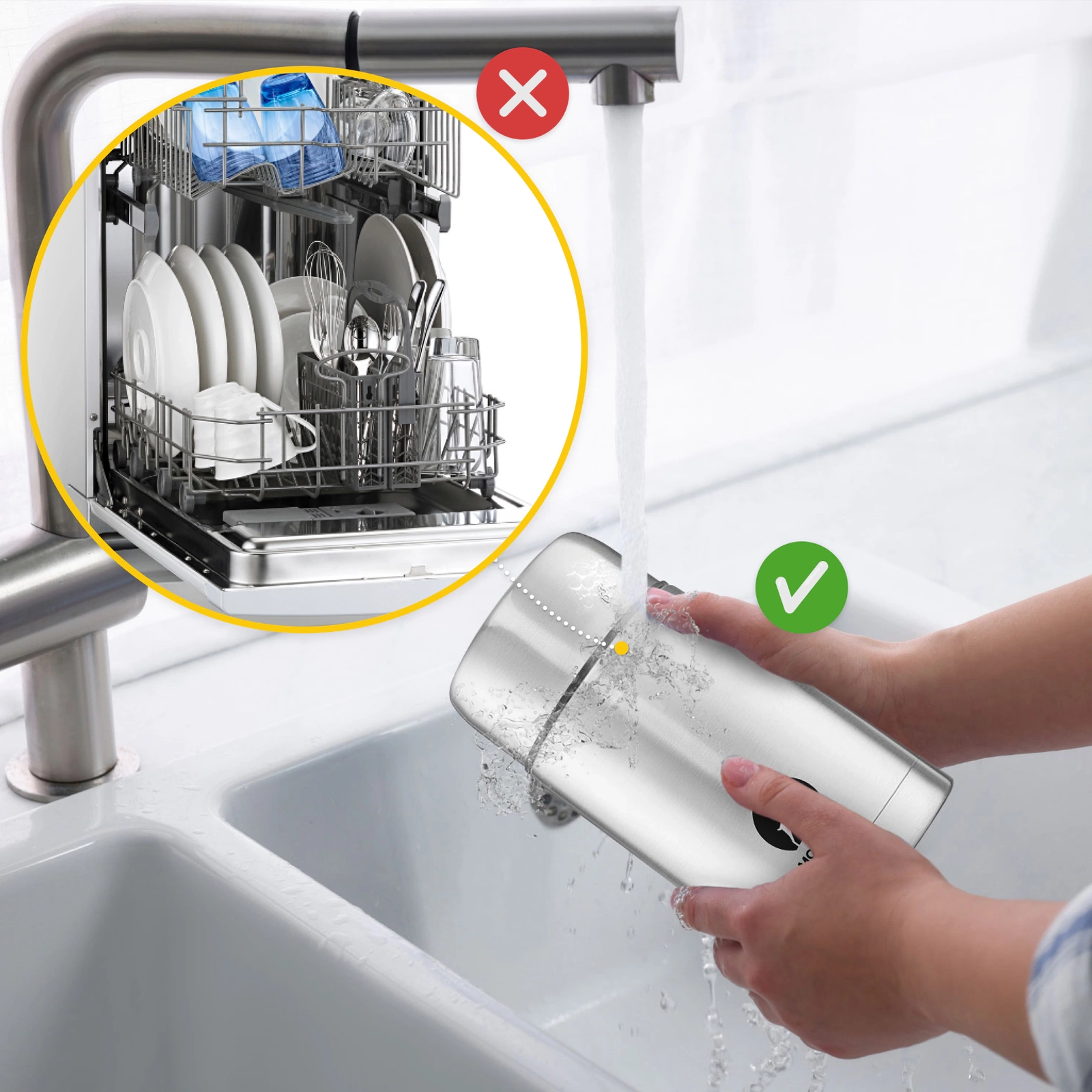 termos srebrny prozniowy na jedzenie