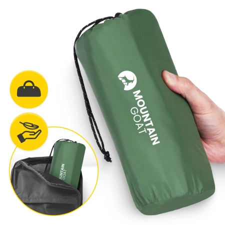 Mountain Goat egyszemélyes felfújható túramatrac, khaki