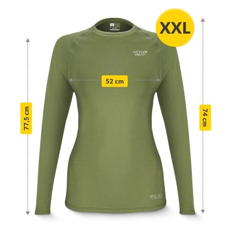 Unisex termikus ruházat szett – zöld 5 az 1-ben szett, XXL méret