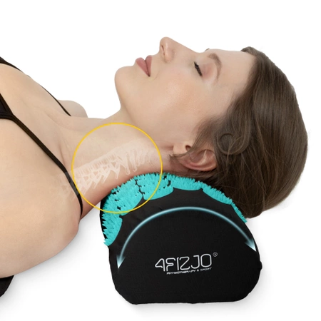 Párnával ellátott klasszikus akupresszúrás szőnyeg, kék