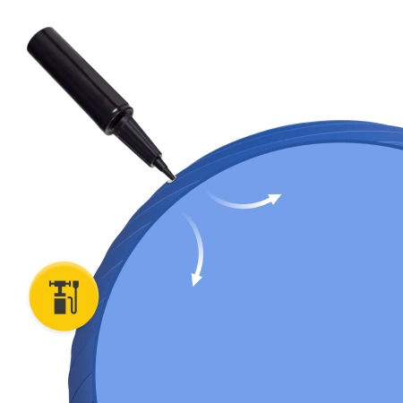 Felfújható gimnasztikai labda, 75 cm, kék