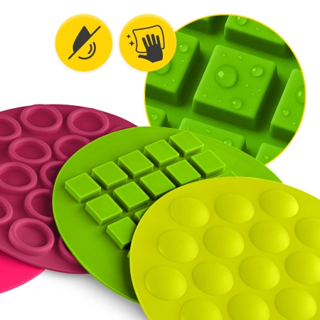 Érzékszervi korongok gyerekeknek, 25 cm, 10 darabos készlet