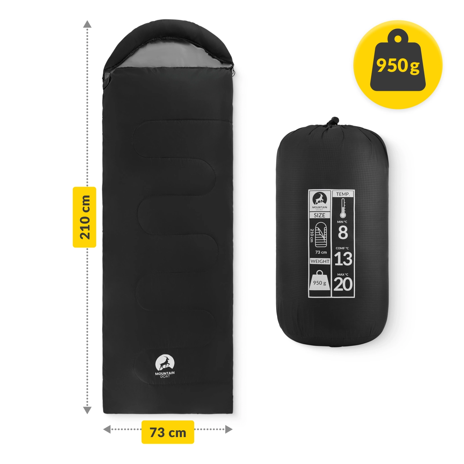 spiwor turystyczny mumia z torba