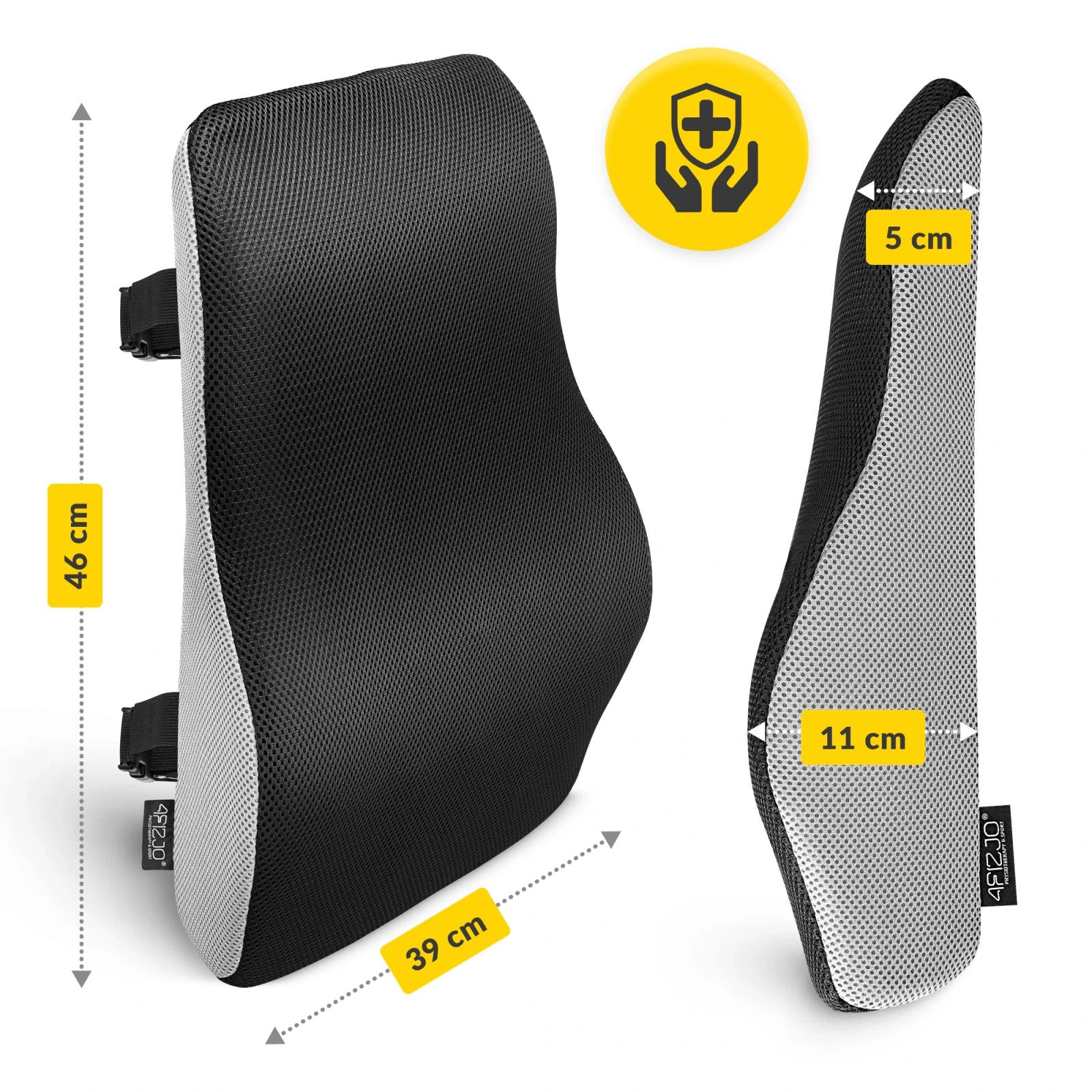 poduszka ortopedyczna na plecy z pianki memory