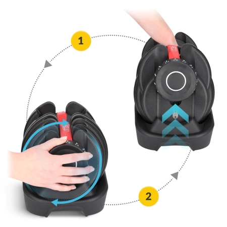 Premium állítható súlyzó, 24 kg