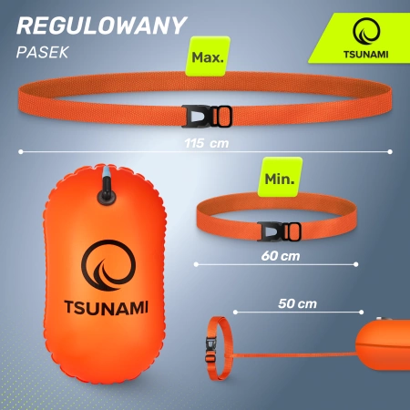 TSUNAMI felfújható biztonsági úszóbója, narancssárga
