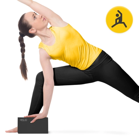 Habszivacs jógatégla, fekete