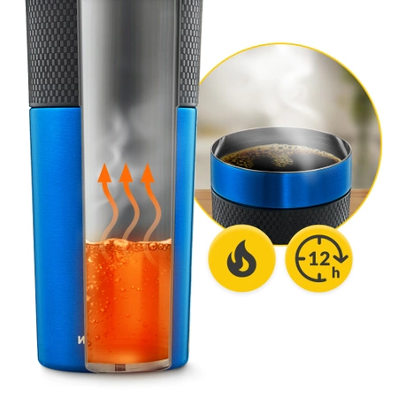 Mountain Goat TRAVEL termosz bögre, 400 ml, kék