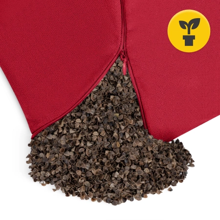 ZAFU félhold alakú meditációs párna, piros