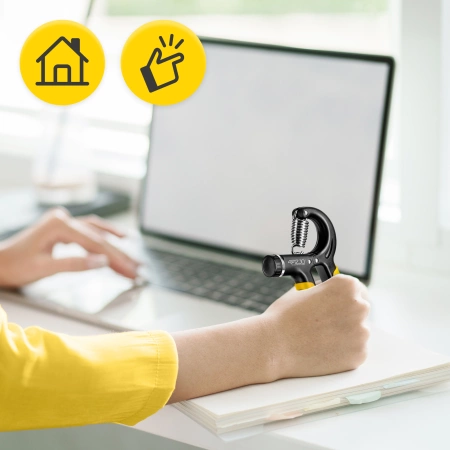 Állítható szilikon marokerősítő, sárga