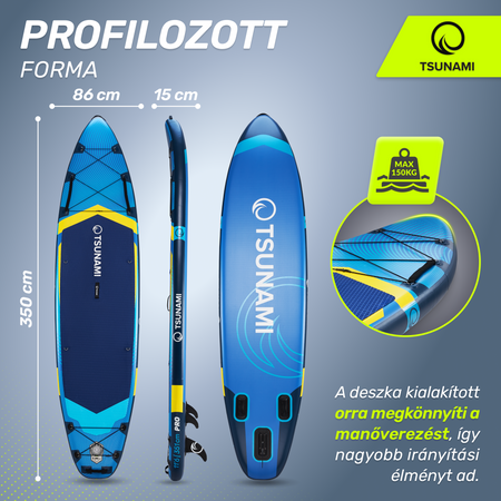 TSUNAMI PRO SUP deszka, 350 cm, T13