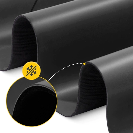 4 mm-es fekete csúszásgátló jóga- és tornaszőnyeg