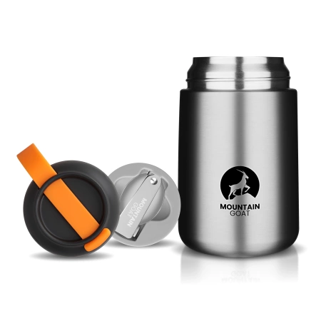 720 ml-es rozsdamentes acél ebédtermosz, ezüst