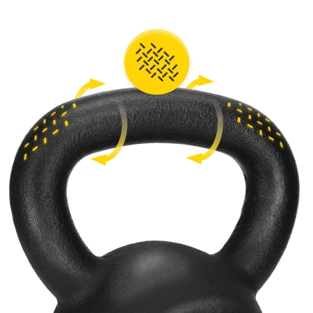 Öntöttvas kettlebell, 12 kg