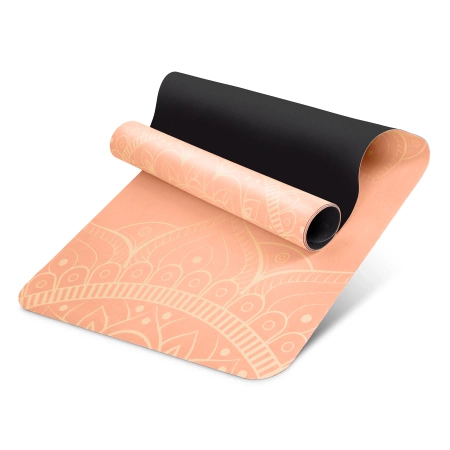 Velúros jóga- és tornaszőnyeg, 1,5 mm, narancssárga