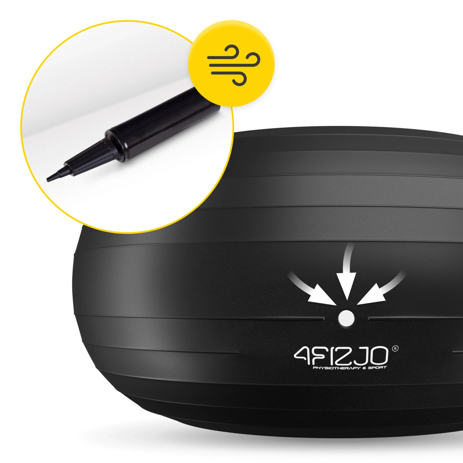 pilka gimnastyczna dmuchana donut