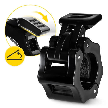 QR gyorskioldó bilincsek 25 mm-es nyakhoz, 2 db - fekete