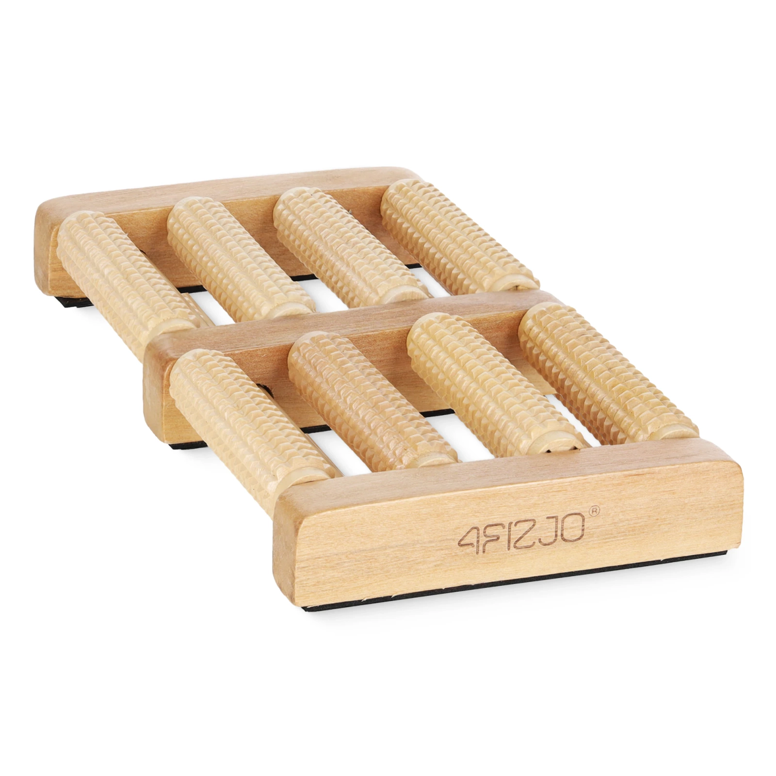 drewniany wałek do masażu stóp podwójny