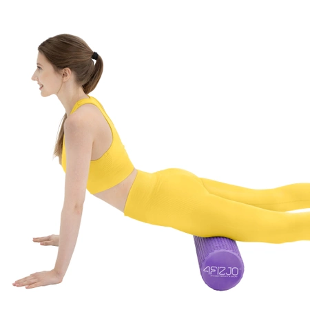 CARE+ bordázott masszázshenger, 60 cm, lila