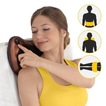 SHIATSU PRO+ masszázspárna, barna