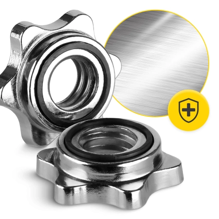 Fém csavaros bilincsek 25 mm-es nyakhoz, 2 db.