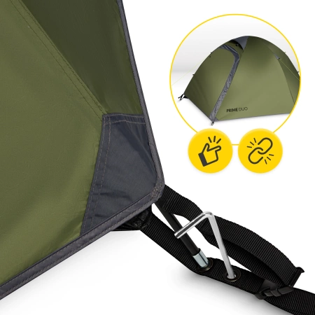 Mountain Goat PRIME DUO túrasátor, zöld