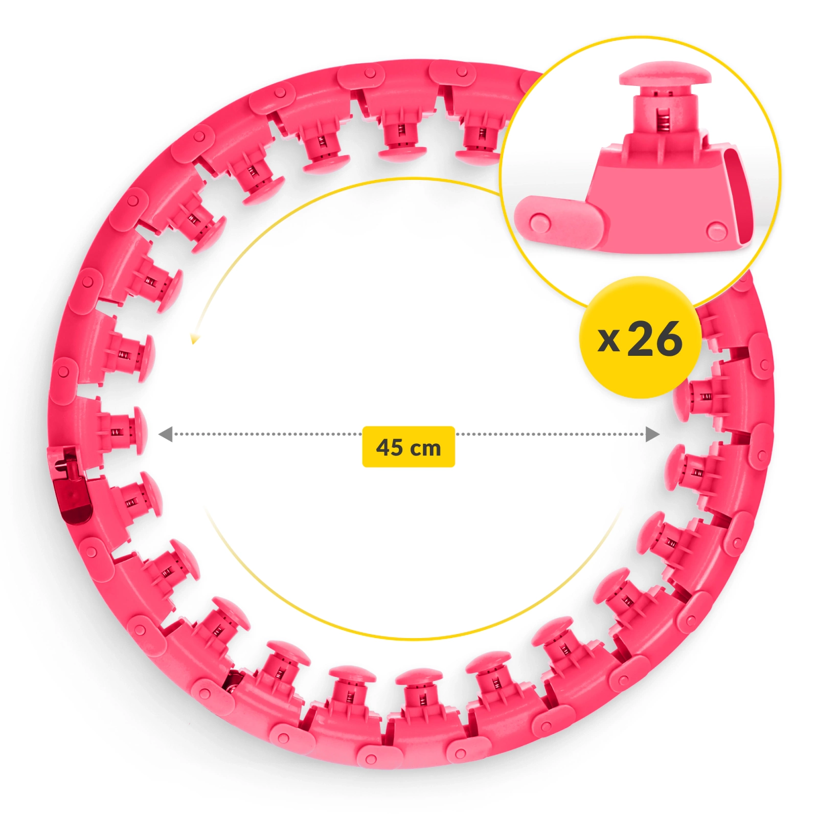 hula hop regulowane z obciazeniem