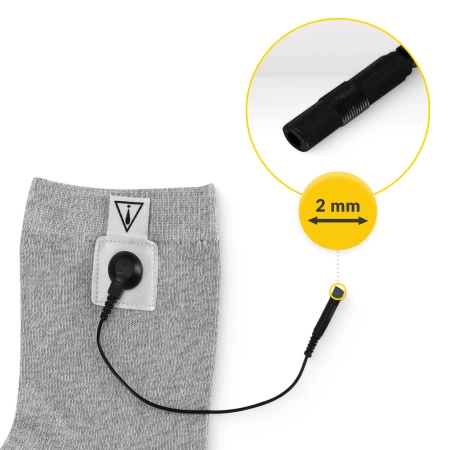 Talp elektrostimulációjához való vezetőzokni