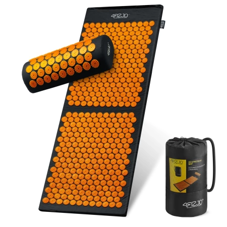 Nagy akupresszúrás szőnyeg párnával, XL, kék