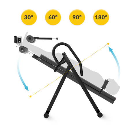 Gerincnyújtó inverziós pad, szürke