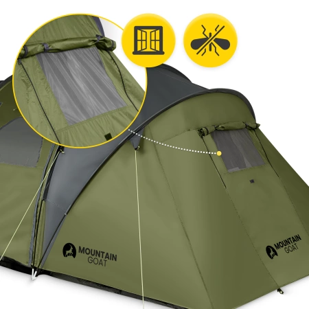 Mountain Goat PRIME QUATRO túrasátor, khaki