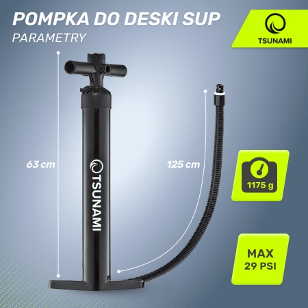 TSUNAMI nagynyomású kézi pumpa SUP deszkákhoz