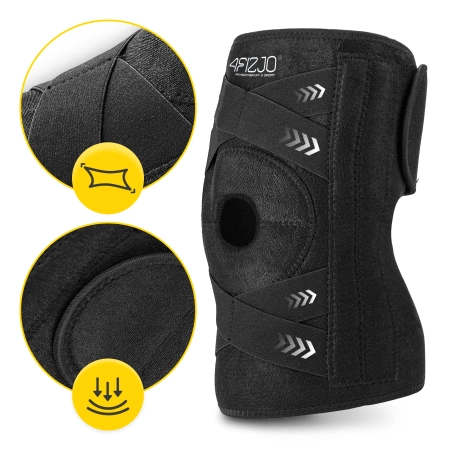 Térdkalács-stabilizátorral ellátott térdrögzítő