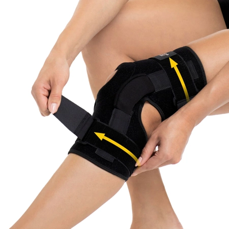 Térdkalács-stabilizátorral ellátott térdrögzítő, L