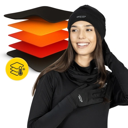 Unisex 3 az 1-ben termikus szett – sapka + nyakmelegítő + kesztyű S/M