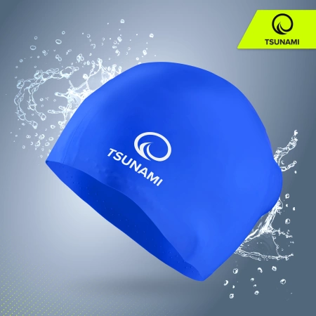 TSUNAMI unisex úszósapka, sötétkék