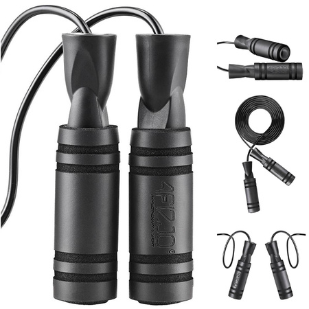 BASIC csúszásmentes markolatú ugrálókötél, fekete