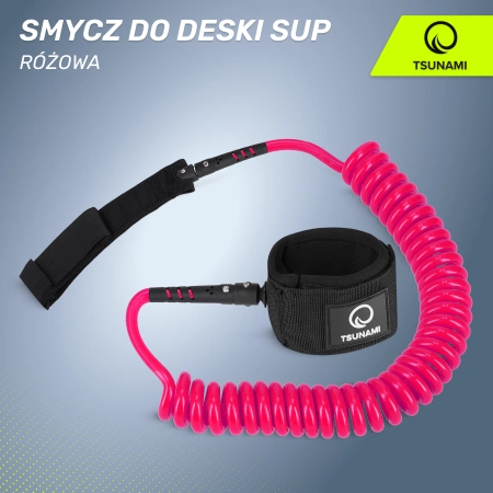 TSUNAMI leash SUP deszkához, rózsaszín